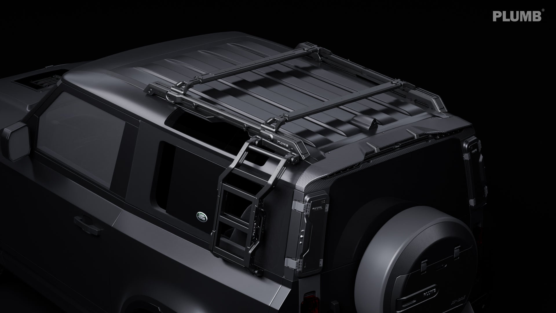 ぽんちゃん様用出品:ルーフラック荷物2台分付き、ディフェンダー110