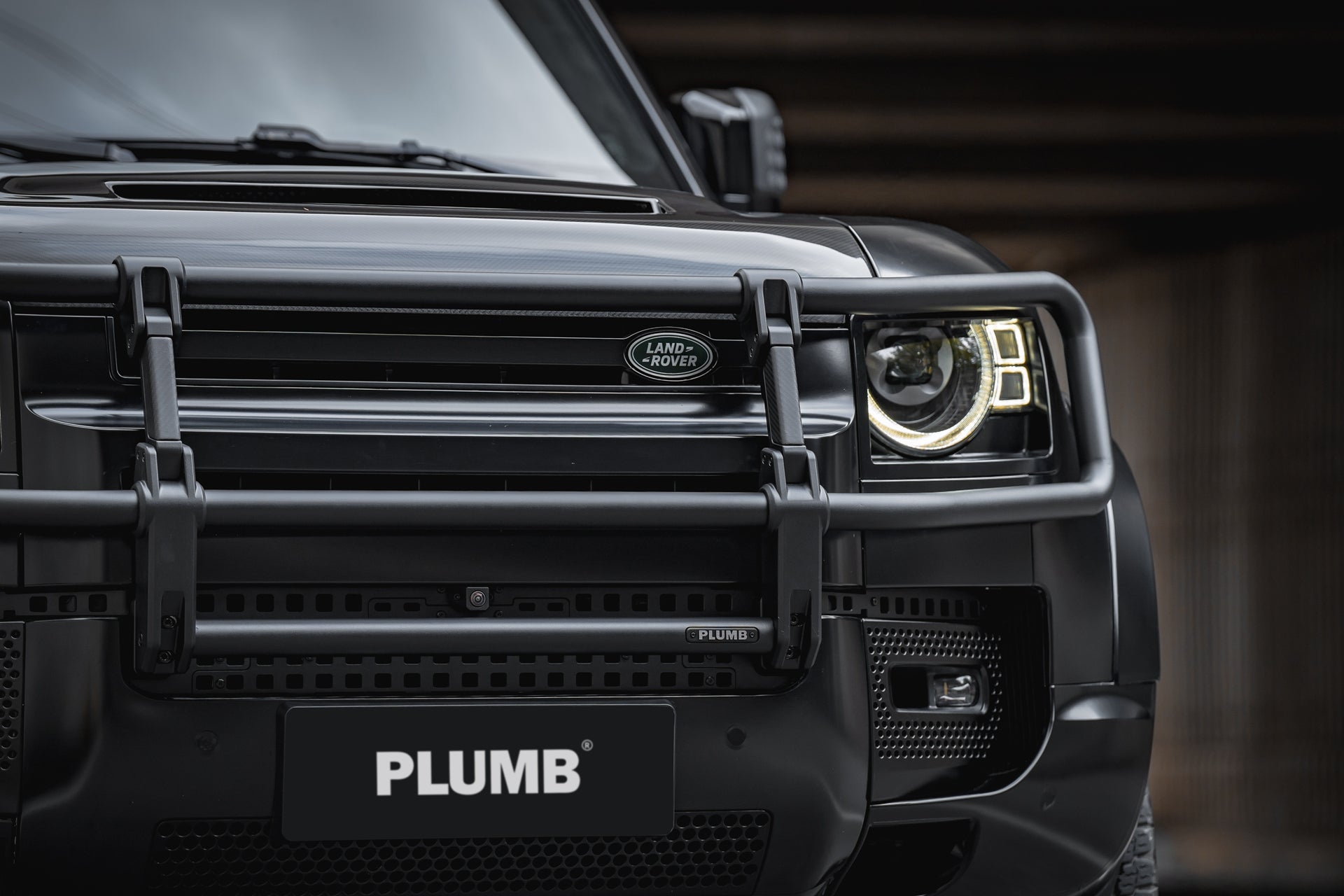 PLUMB バンパーグリルガード/LANDROVER DEFENDER90・110・130